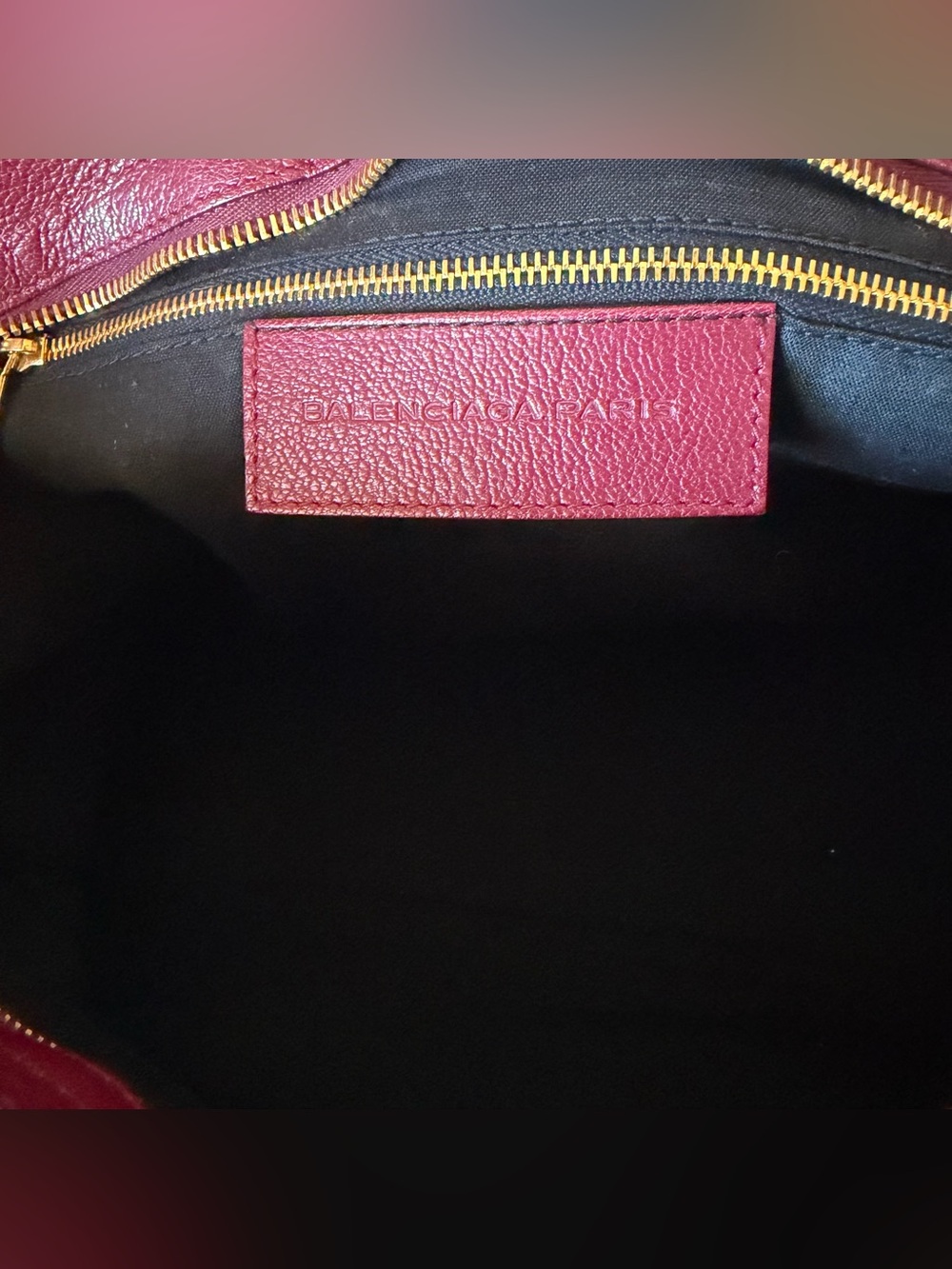 Balenciaga Chevre Hamilton Giant 12 Gold Hardware City Bordeaux - Picture 6 of 11
